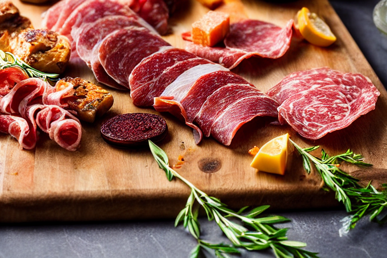 123 Prepare the cured meats. Soak the cured pork belly, cured chicken, and cured fish in warm water