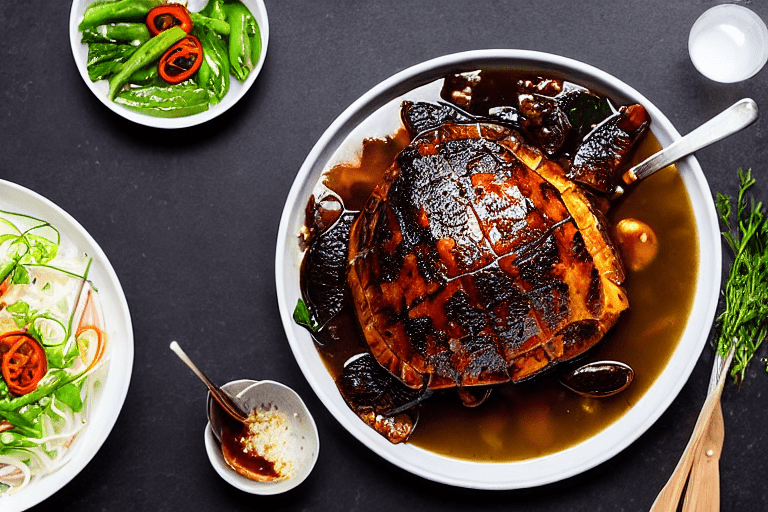 Sear and brown. Heat oil in a wok or heavy pot over medium-high heat. Add the main protein and sear