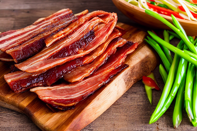 126 Slice and marinate. Cut the meat against the grain into thin, uniform slices about 3mm thick. Th