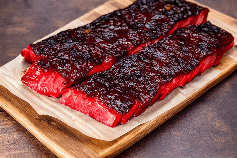 Slice and marinate. Cut the meat against the grain into thin, uniform slices about 3mm thick. This e
