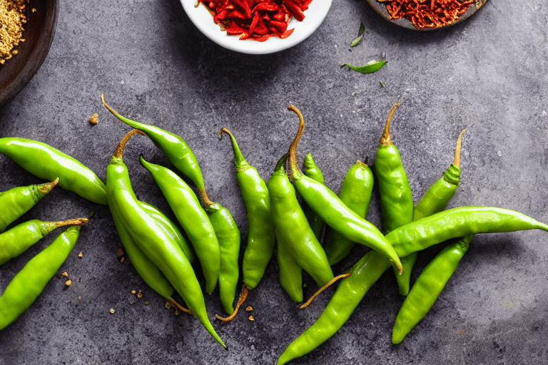 Prepare aromatics. Slice the ginger, garlic, and chilies. If using dried chilies, soak them in warm