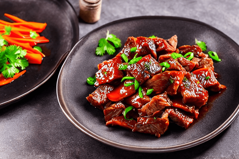 Stir-fry the meat. Heat a wok until smoking hot. Add oil, swirl to coat, then add the marinated meat