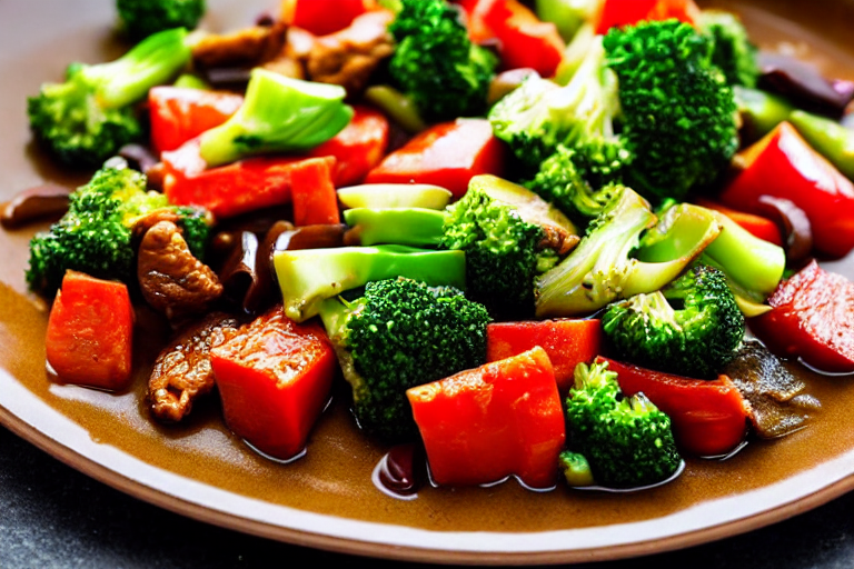 Stir-fry the vegetables. Add the main vegetables to the wok. Stir-fry over high heat for 2-3 minutes