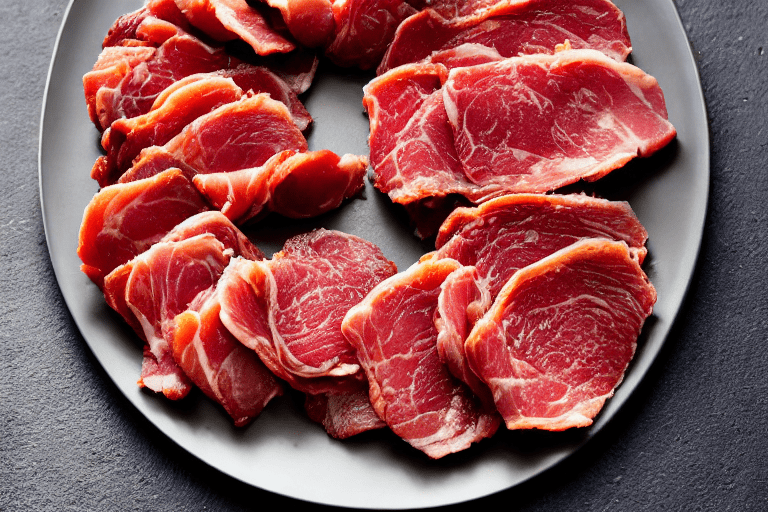 Slice the pork thin. Once the pork is cool enough to handle, slice it into thin pieces about 2 mm th