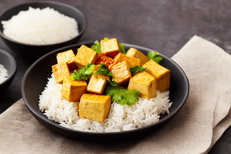125 125 Prepare the rice tofu. Start with 400 grams of rice tofu 米豆腐 , which is a soft, jelly-like f