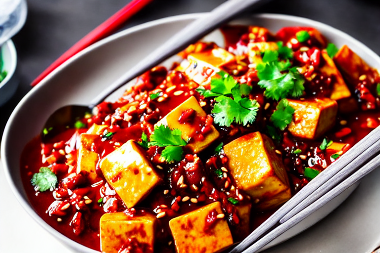 131 131 Mix the spicy-tangy sauce. In a small bowl, combine 2 tablespoons of chili oil with the chil