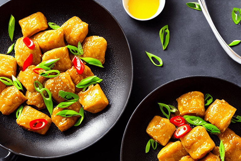 152 Fry until golden and chewy. Heat 2 tablespoons of oil in a wok or frying pan over medium heat. A