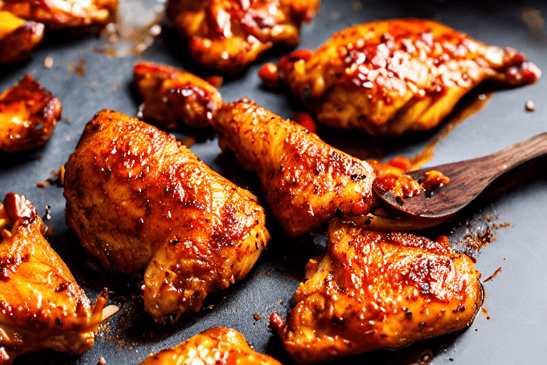 Prepare the chicken. Cut the chicken into bite-sized pieces about 3cm chunks for even cooking. Marin