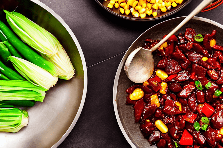 Heat the wok. Heat a wok until very hot. Add vegetable oil and swirl to coat the sides. Add dried ch