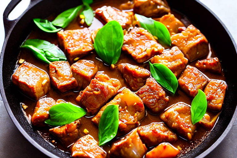 Aromatics and spices. Heat oil in a wok over medium heat. Add ginger slices, garlic, dried chilies,
