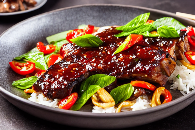 Stir-fry the meat. Heat a wok until smoking hot. Add oil, swirl to coat, then add the marinated meat